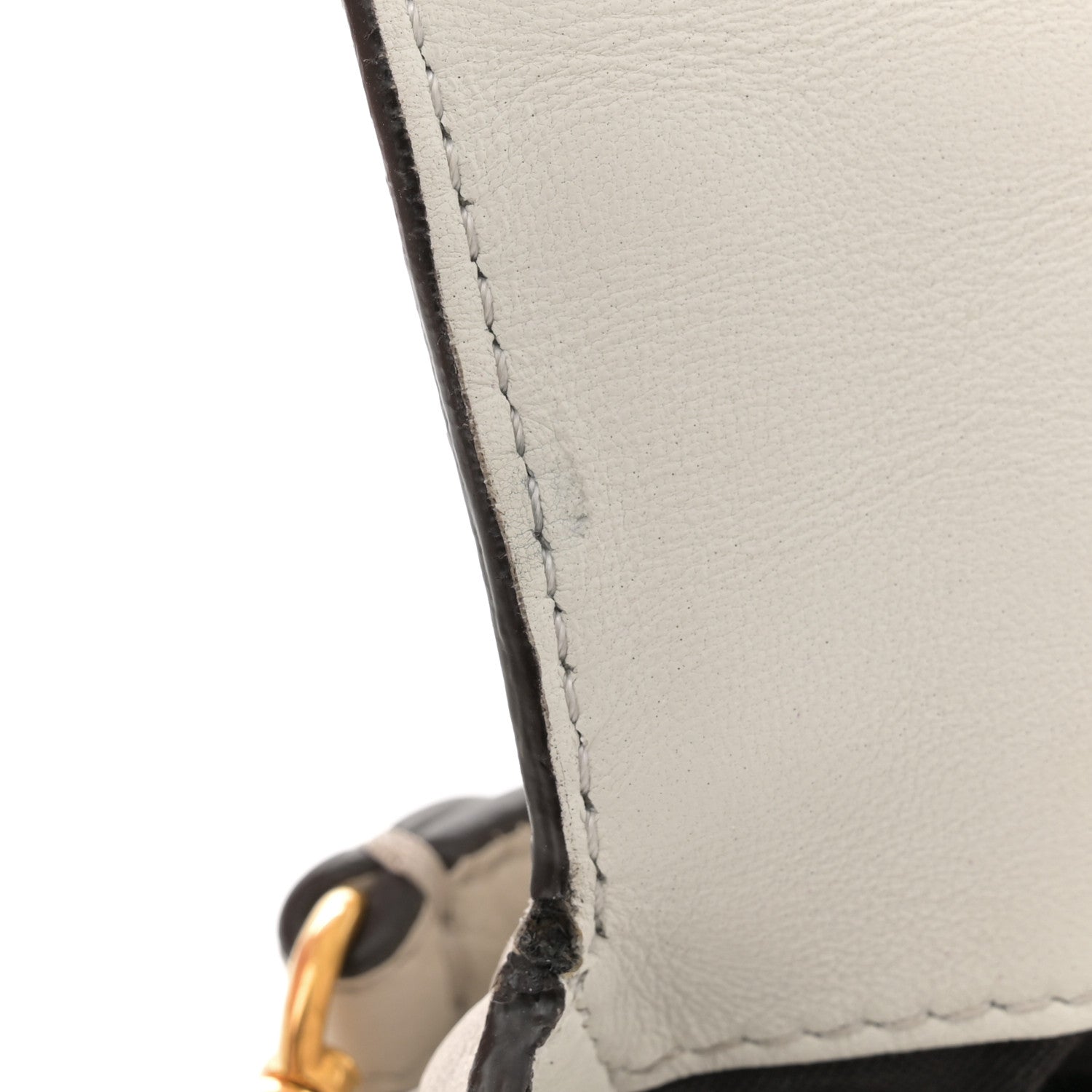 Fendi Nappa FF 1974 Embossed Mini Baguette White 11 of 12
