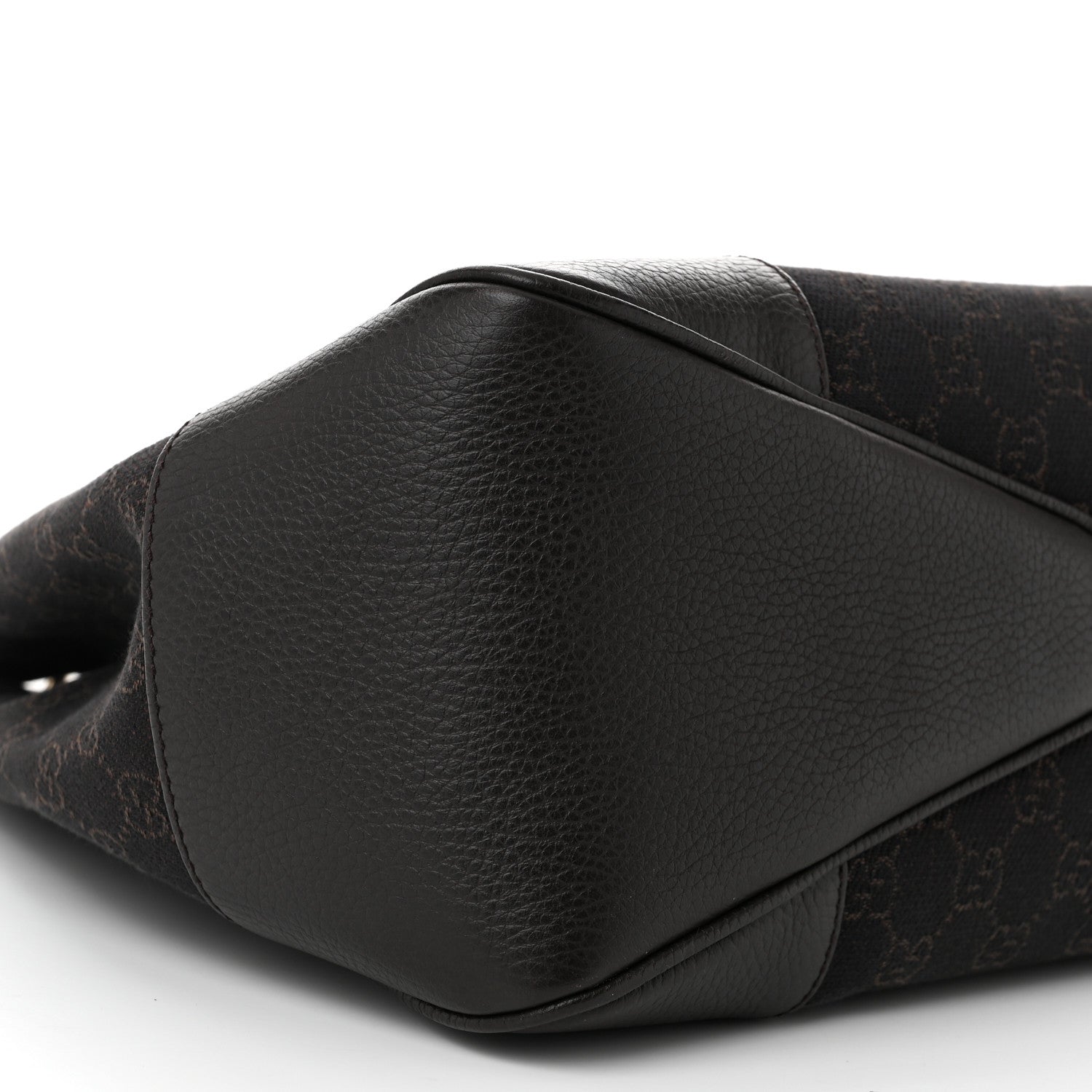 Gucci Denim Monogram Hobo Brown 9 of 10