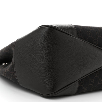 Gucci Denim Monogram Hobo Brown 9 of 10
