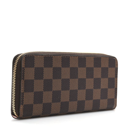 Louis Vuitton Damier Ebene Clemence Wallet Rose Ballerine 3 of 7