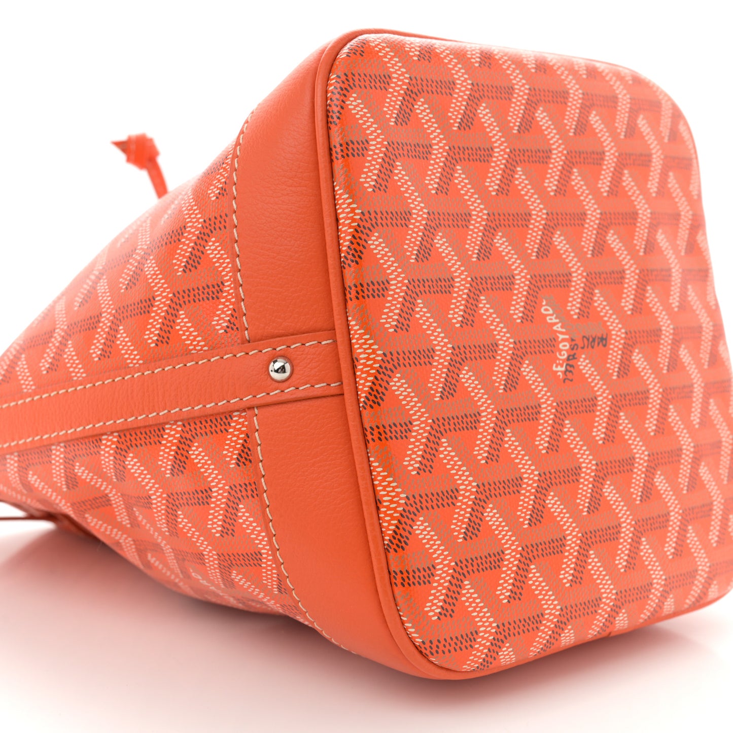 Goyardine Petit Flot Bucket Bag PM Orange