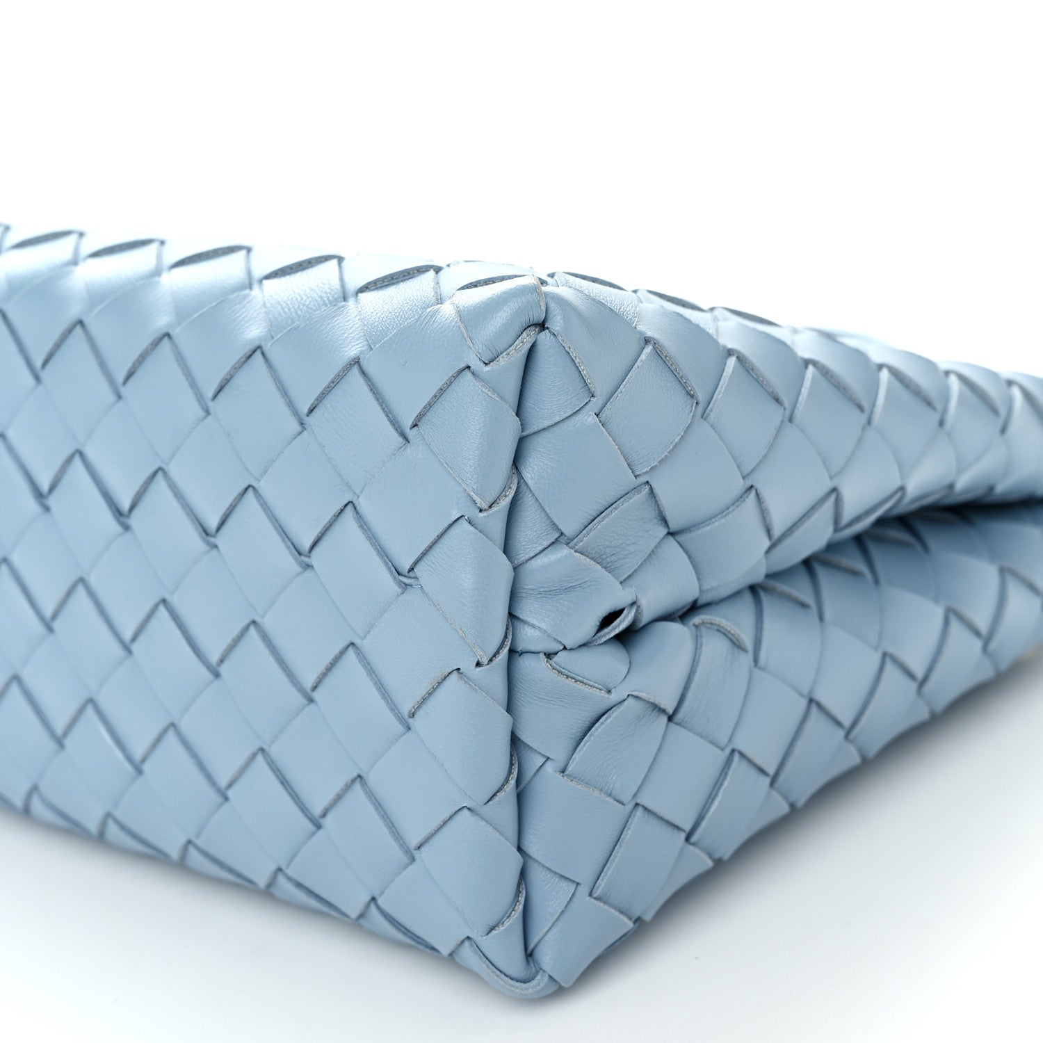 Bottega Veneta Nappa Intrecciato Small Andiamo Shoulder Bag Ice 9 of 9