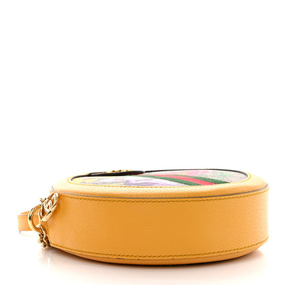 Gucci GG Supreme Monogram Flora Web Mini Ophidia Round Shoulder Bag Beige Multicolor Crop 4 of 11