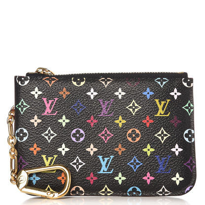 Louis Vuitton Monogram Multicolor Key Pouch Black Grenade 2 of 16