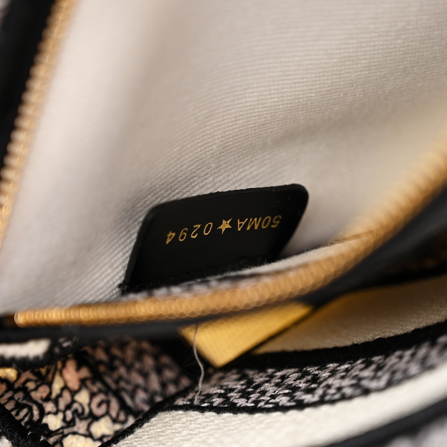 Christian Dior Canvas Around the World Embroidered Medium Lady D-Lite White Multicolor 7 of 11