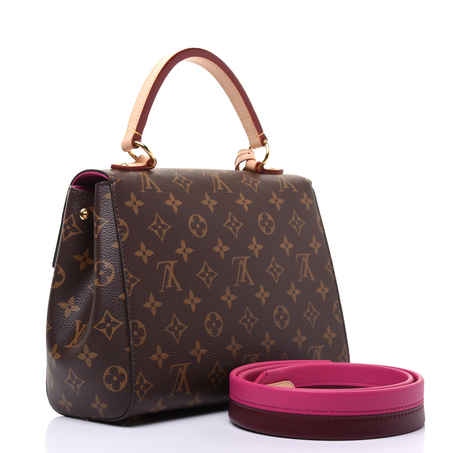 Louis Vuitton Monogram Cluny BB Bordeaux Fuchsia 3 of 18