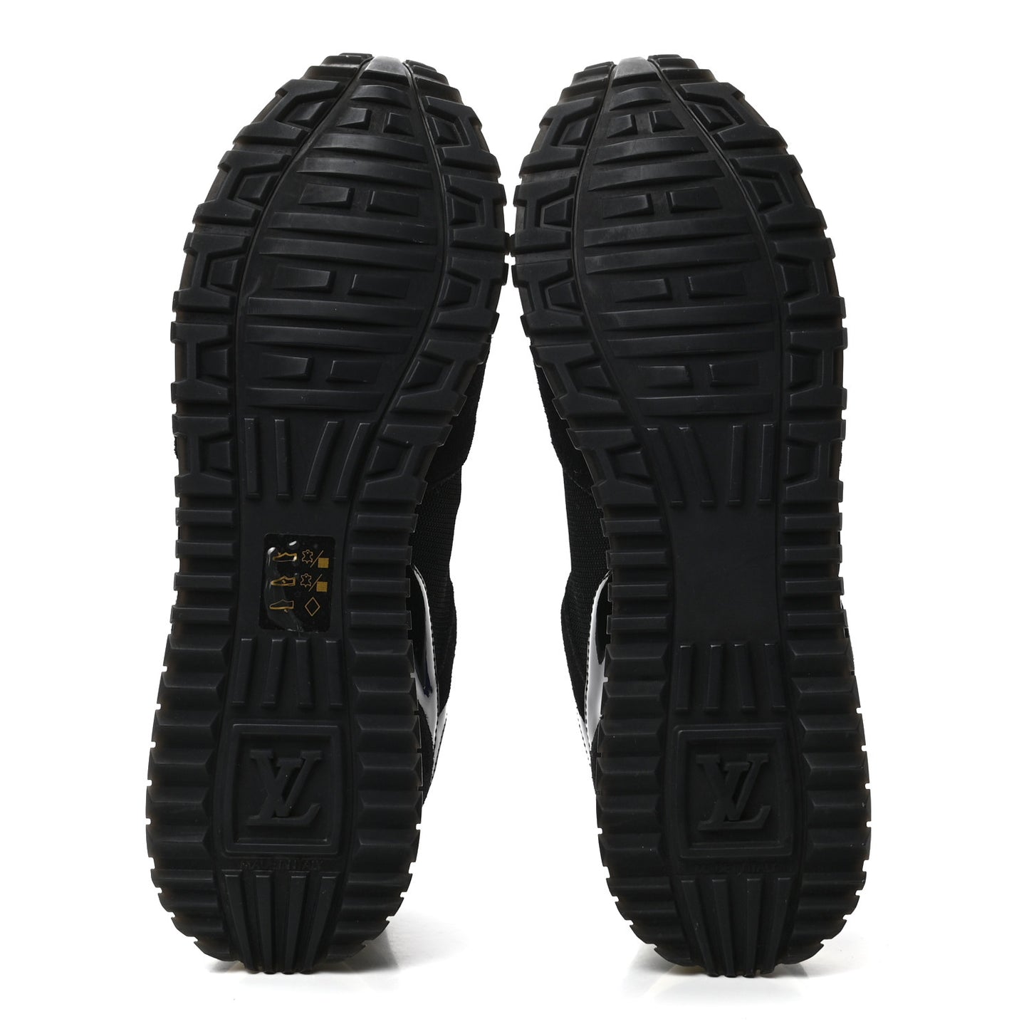 Suede Monogram Run Away Sneakers 41 Black