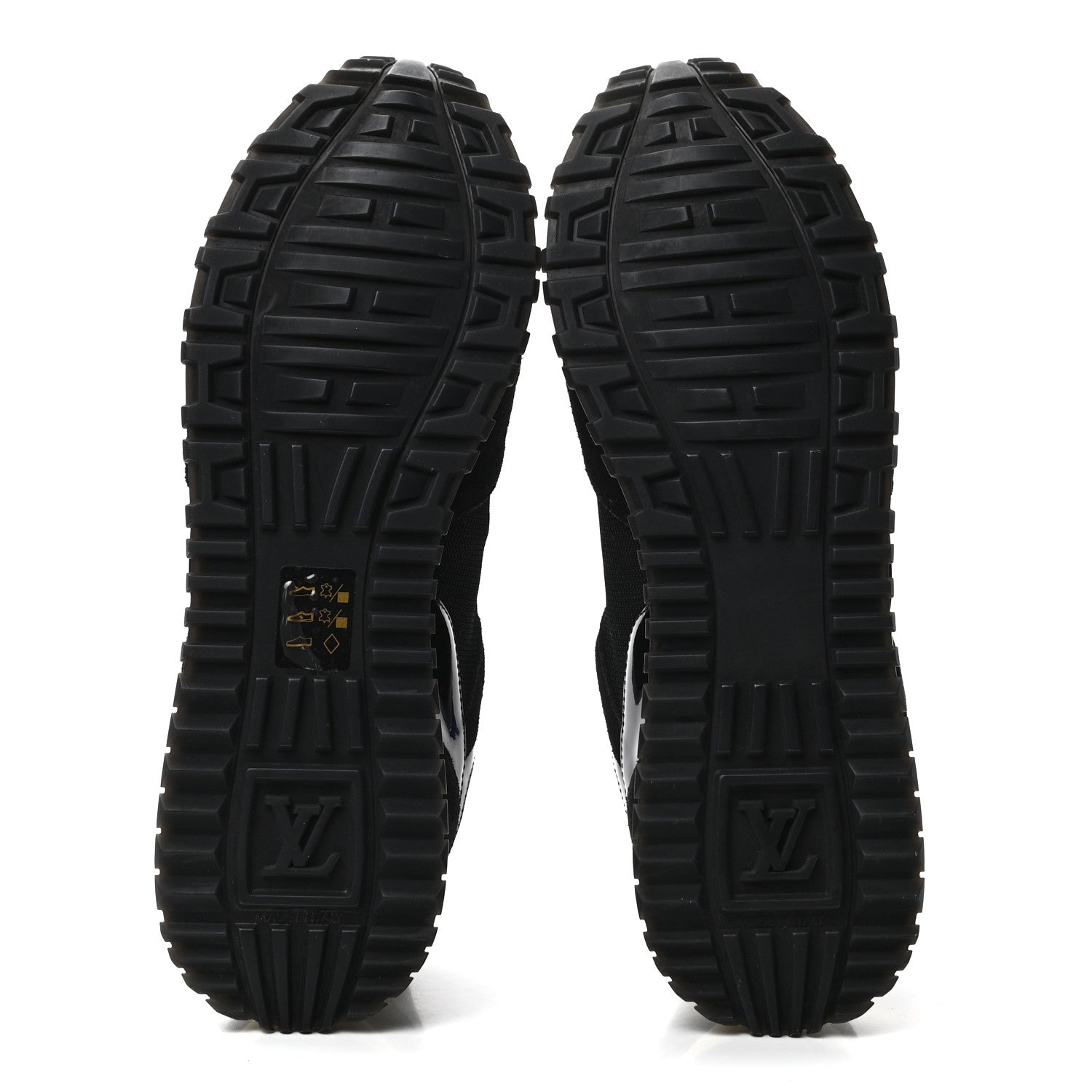 Louis Vuitton Suede Monogram Run Away Sneakers 41 Black 5 of 8