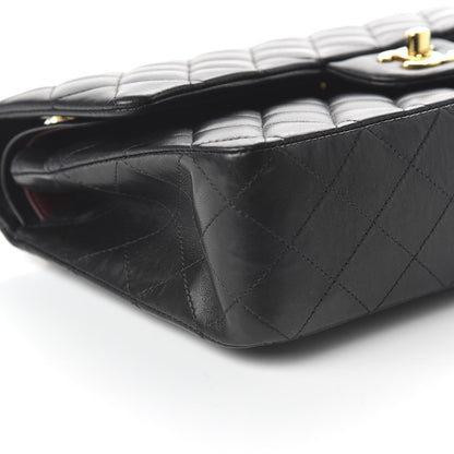 Chanel Lambskin Quilted Medium Double Flap Black 6 of 14