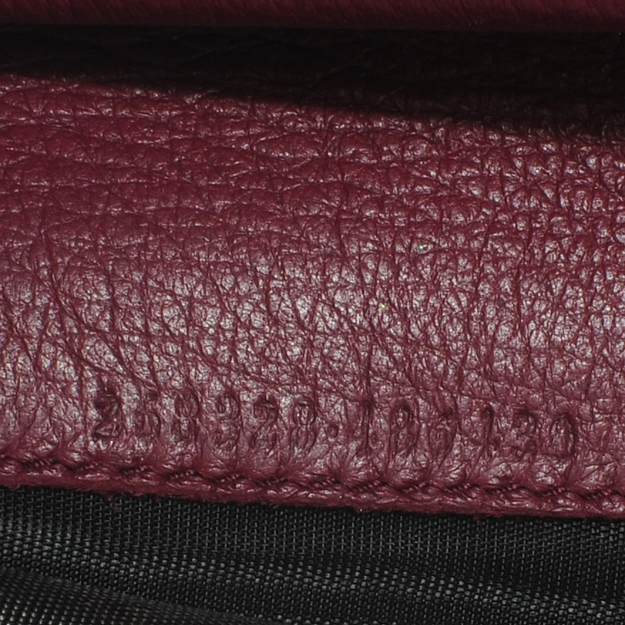 Calfskin Soho Compact Wallet Bordeaux
