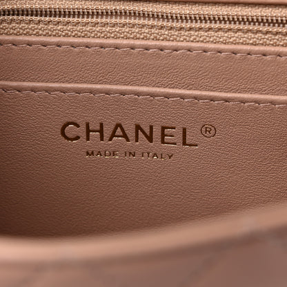 Chanel Lambskin Quilted Mini Rectangular Flap Beige 6 of 10