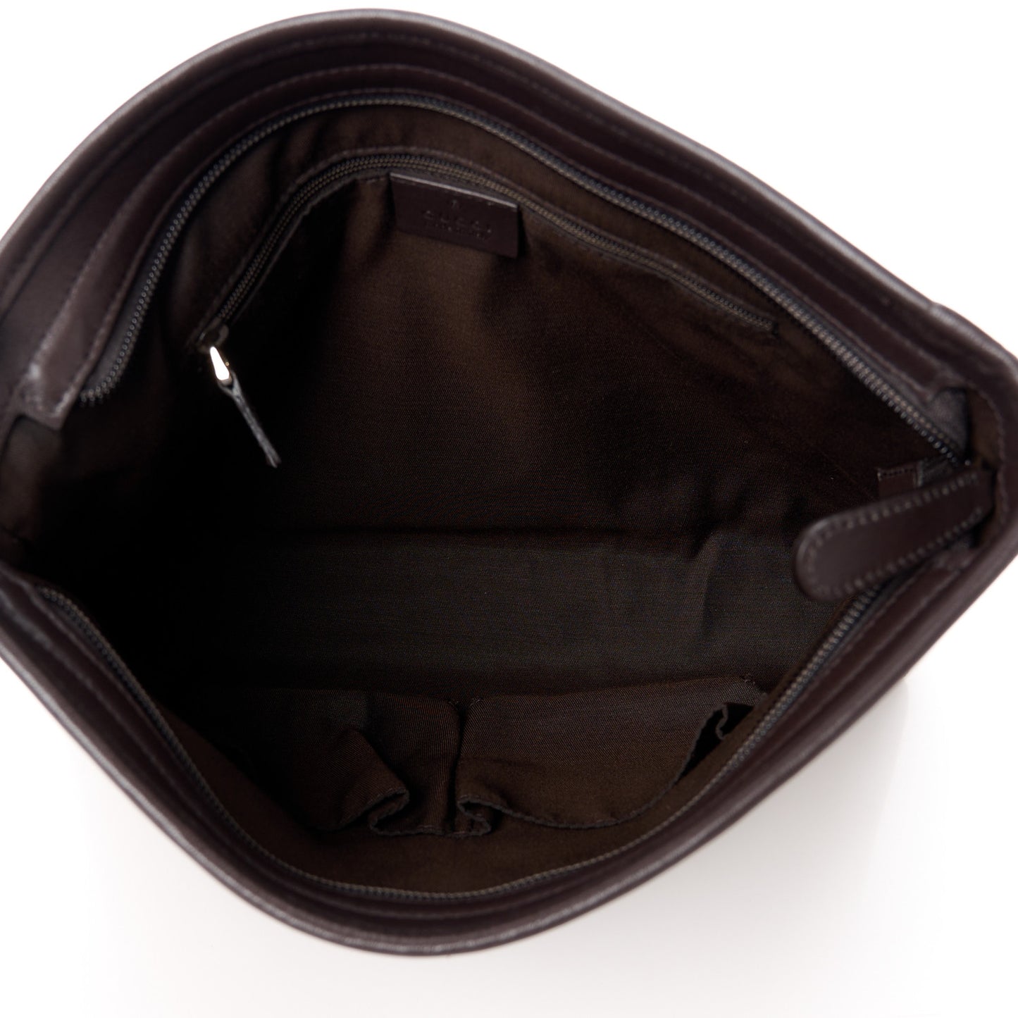 GG Plus Monogram Medium Flat Messenger Bag Dark Brown
