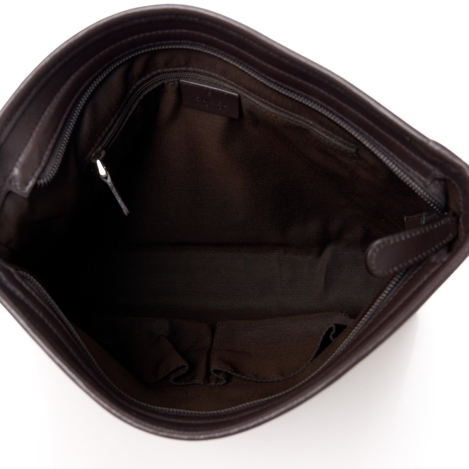 Gucci GG Plus Monogram Medium Flat Messenger Bag Dark Brown 5 of 13