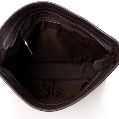 Gucci GG Plus Monogram Medium Flat Messenger Bag Dark Brown 5 of 13