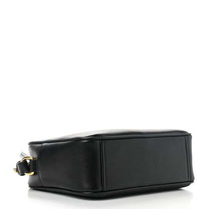 Prada Soft Calfskin Camera Crossbody Bag Black 3 of 8