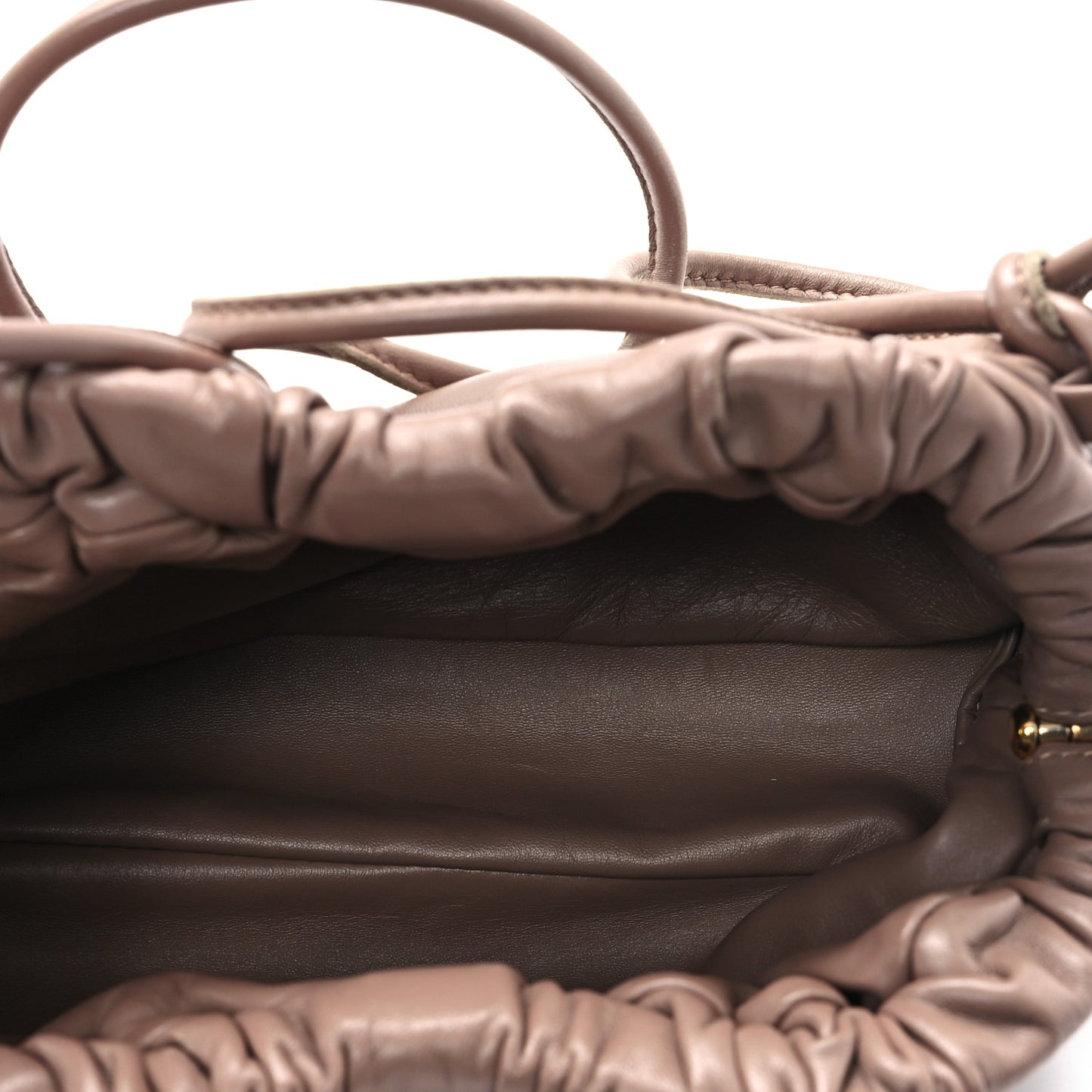 Lambskin Cloud Mini Clutch Biscotto