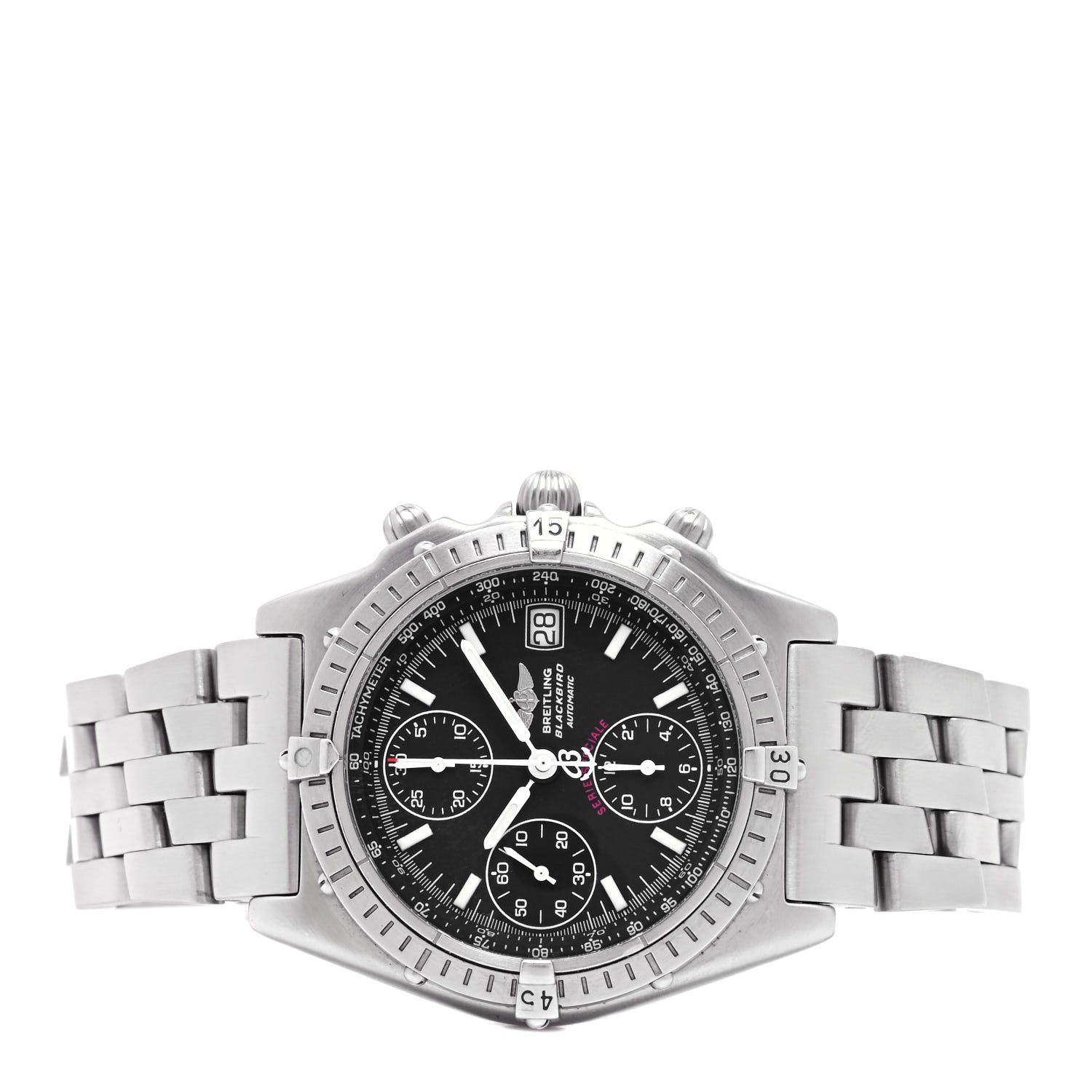 Breitling Stainless Steel 40mm Chronomat Blackbird Special Series Automatic Watch Black A13050.1 2 of 5