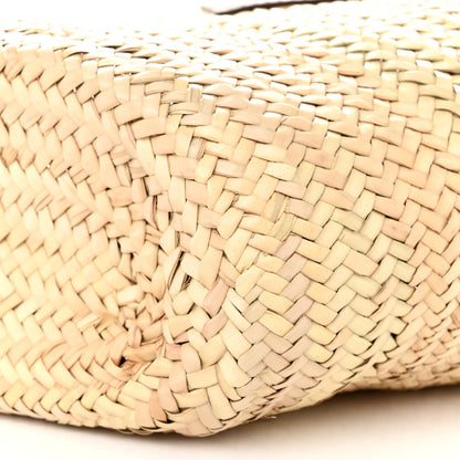 Prada Palmitto Vitello Woven Braided Large Basket Tote Bag Naturale Cognac 9 of 12