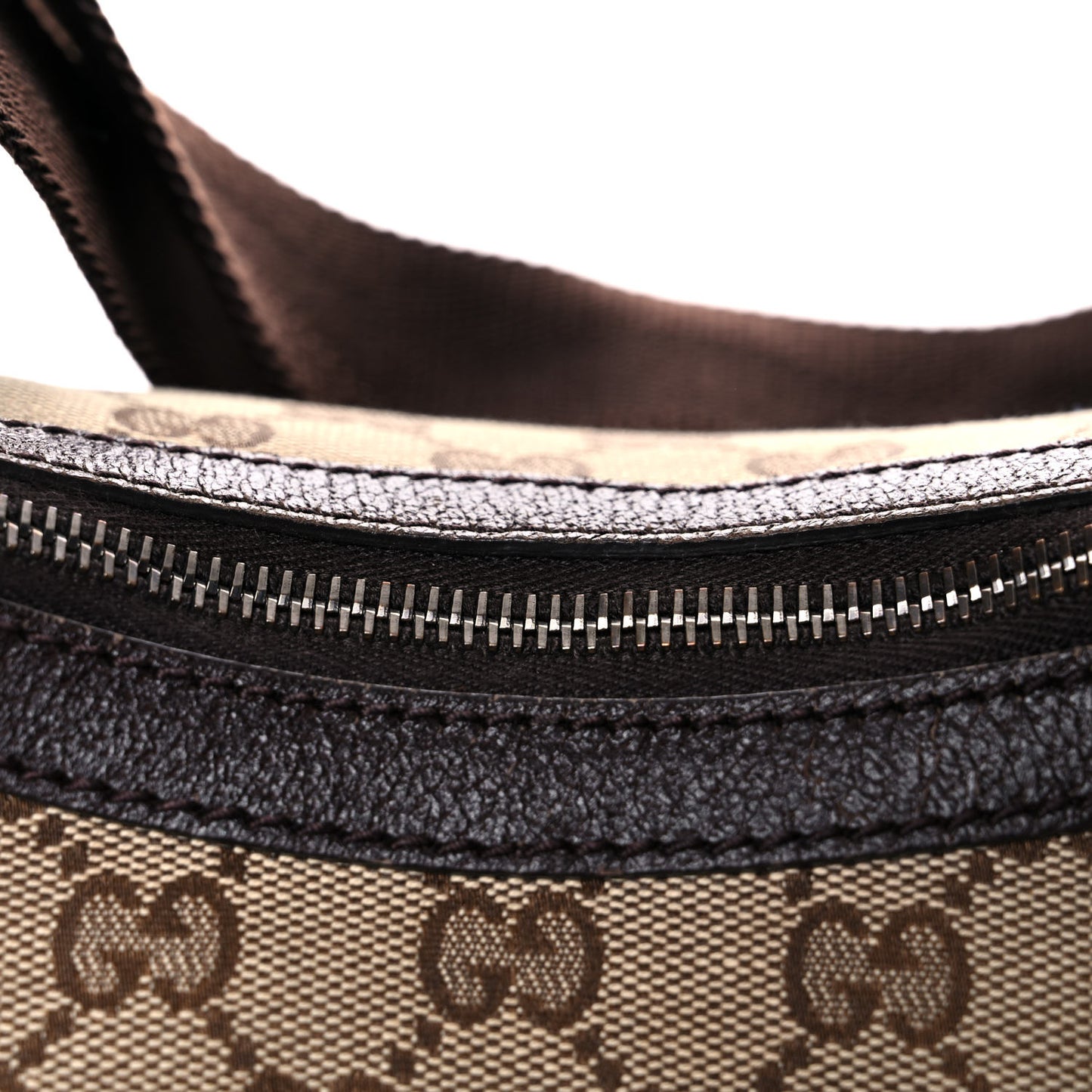 Monogram Medium Half Moon Hobo Dark Brown
