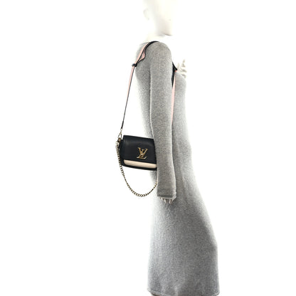 Louis Vuitton Grained Calfskin Lockme Tender Black 2 of 9