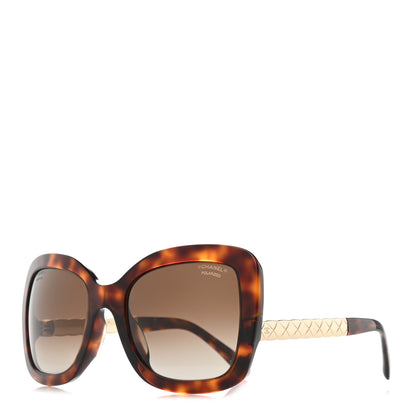 Chanel Acetate Polarized Spring Butterfly Sunglasses 5370-A Tortoise 1 of 10