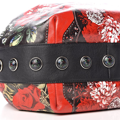 Alexander McQueen Calfskin Poppies Drawstring Bag Multicolor 7 of 9