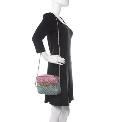 Gucci Laminated Nappa Trapuntata Small Zumi Shoulder Bag Rosa Lago Rame 4 of 11