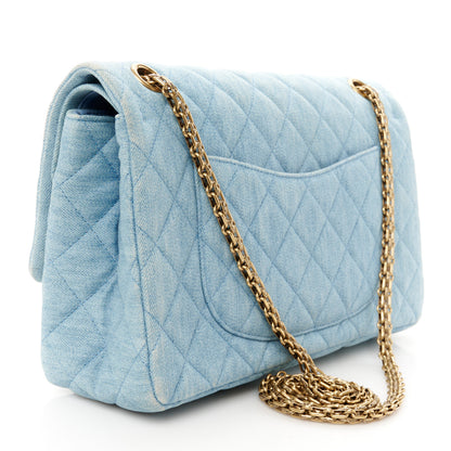 Chanel Denim Quilted 2.55 Reissue 226 Flap Light Blue 3 of 10