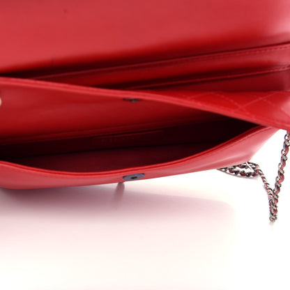 Chanel Karung Quilted Clutch Flap Red 5 of 13