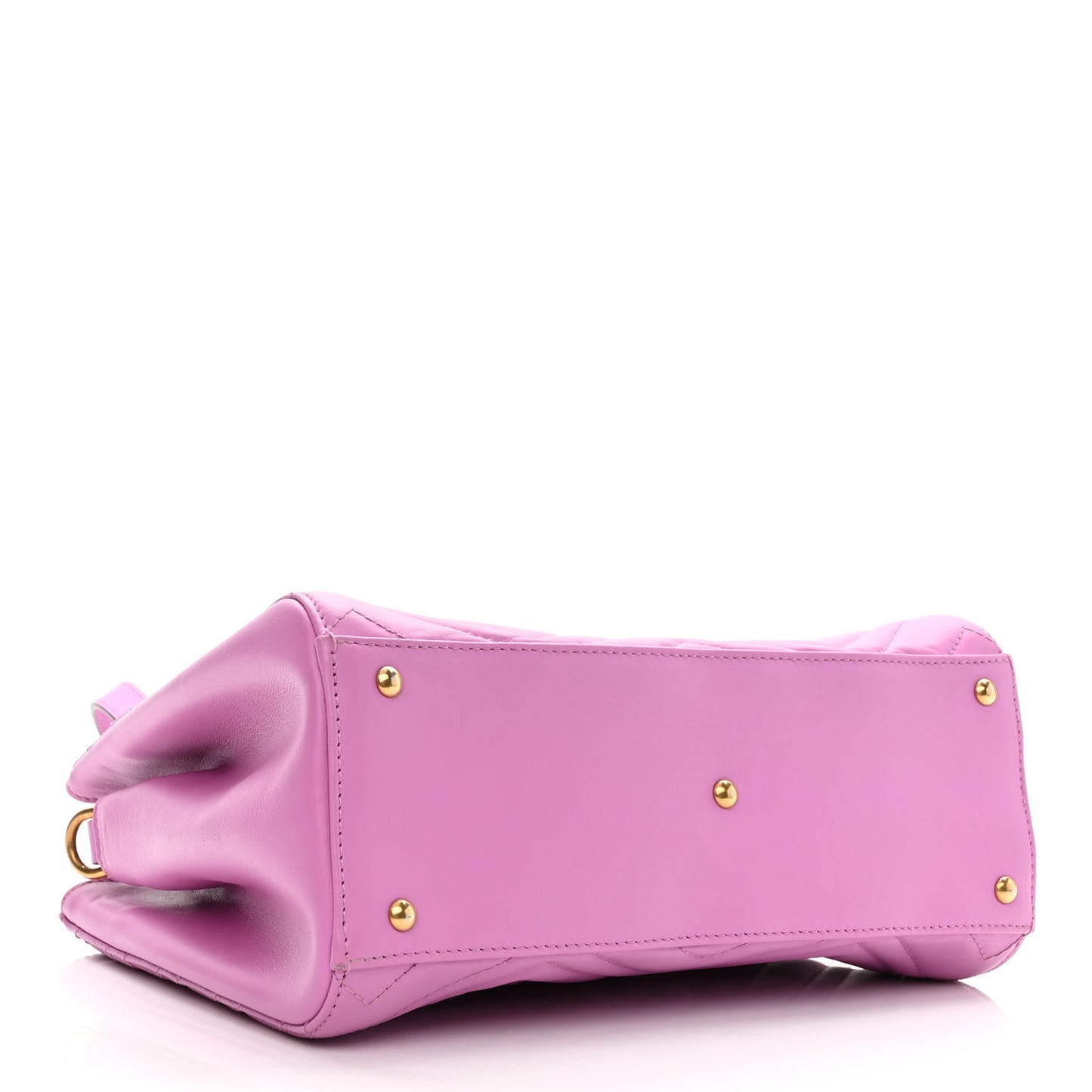 Calfskin Matelasse Small GG Marmont Tote Candy Mousse
