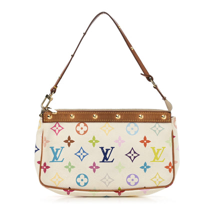Louis Vuitton Monogram Multicolor Pochette Accessories White 1 of 9