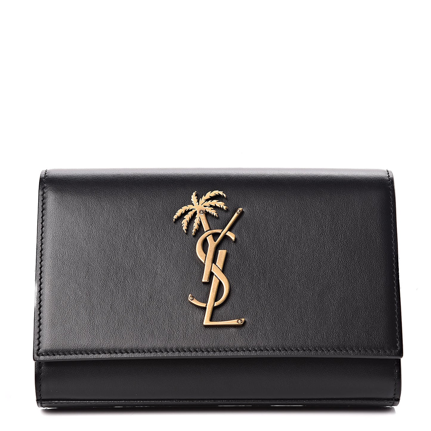Smooth Calfskin Monogram Palm Tree Kate Belt Bag Black