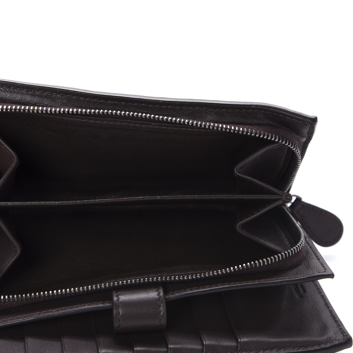 Bottega Veneta Nappa Intrecciato Continental Wallet Ebano 9 of 9