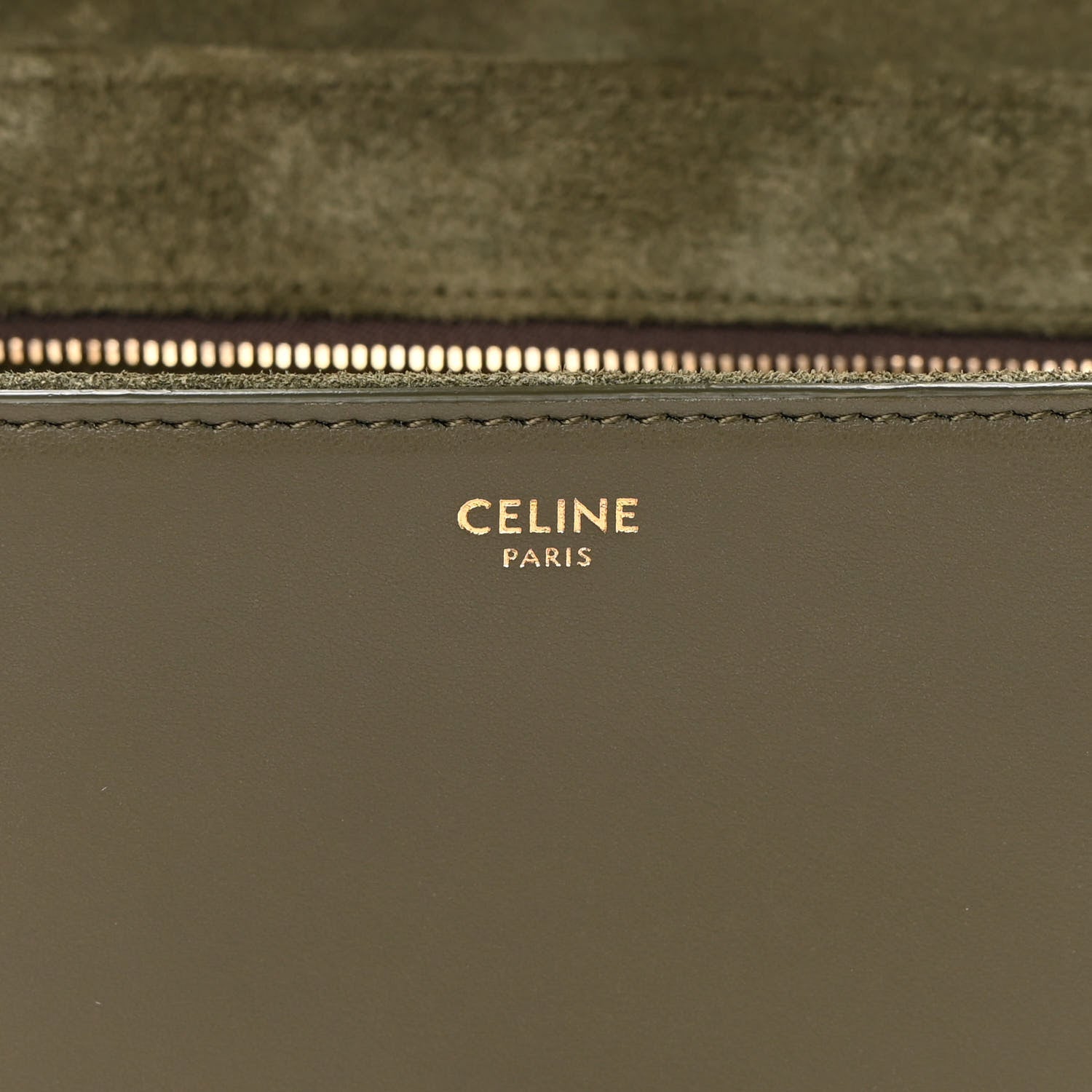 Celine Smooth Calfskin Teen 16 Crossbody Bag Army Green 6 of 12