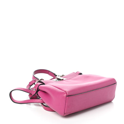 Fendi Nappa Micro Peekaboo Iconic Satchel Magenta 4 of 10