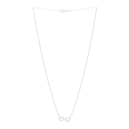 Tiffany Platinum Diamond Enchant Scroll Necklace 3 of 5