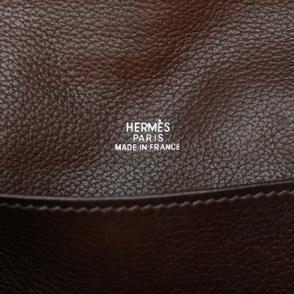 Hermes Evergrain Kelly Pochette Clutch Havane 6 of 9