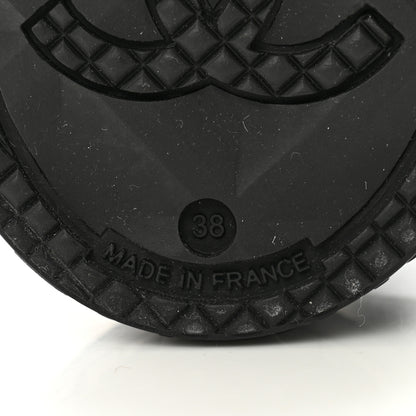 Chanel Caoutchouk CC High Boots 38 Black 7 of 11