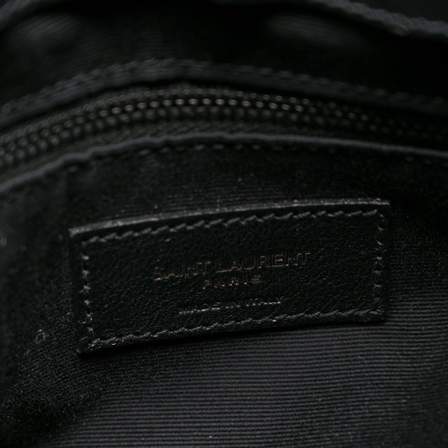 Saint Laurent Calfskin Y Quilted Monogram Monochrome Medium Loulou Chain Satchel Black 6 of 12