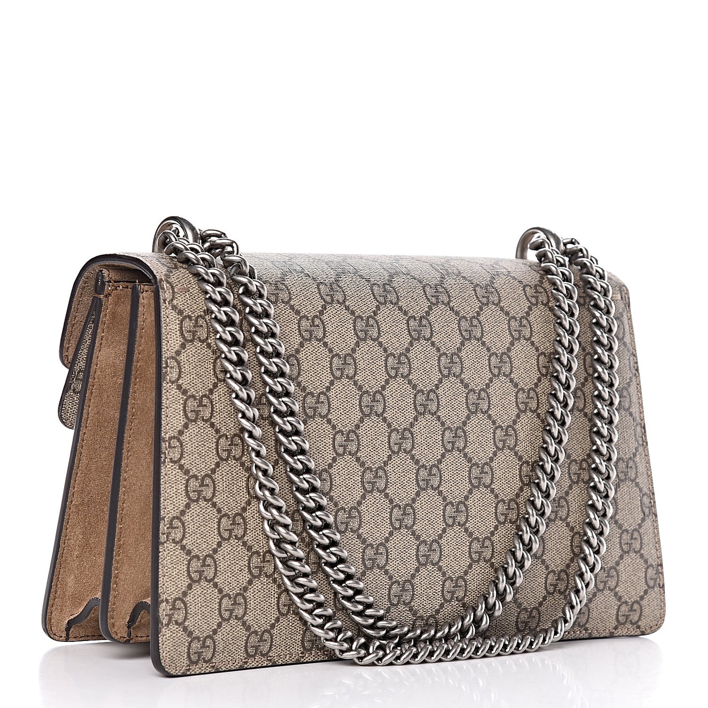 GG Supreme Monogram Small Dionysus Shoulder Bag Taupe