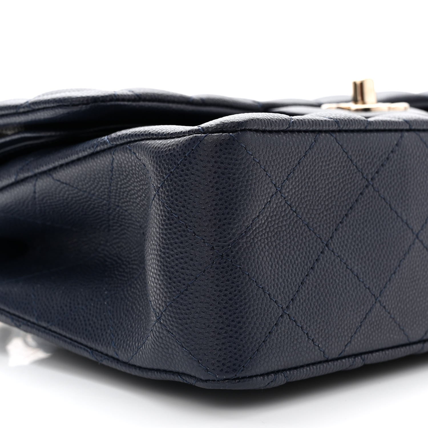 Chanel Caviar Quilted Small Double Flap Navy 9 of 11