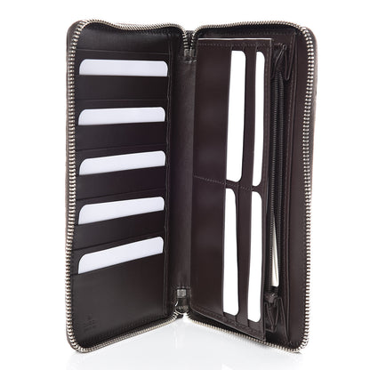 Gucci Guccissima Signature Zip Around Organizer Wallet Chocolate 5 of 10