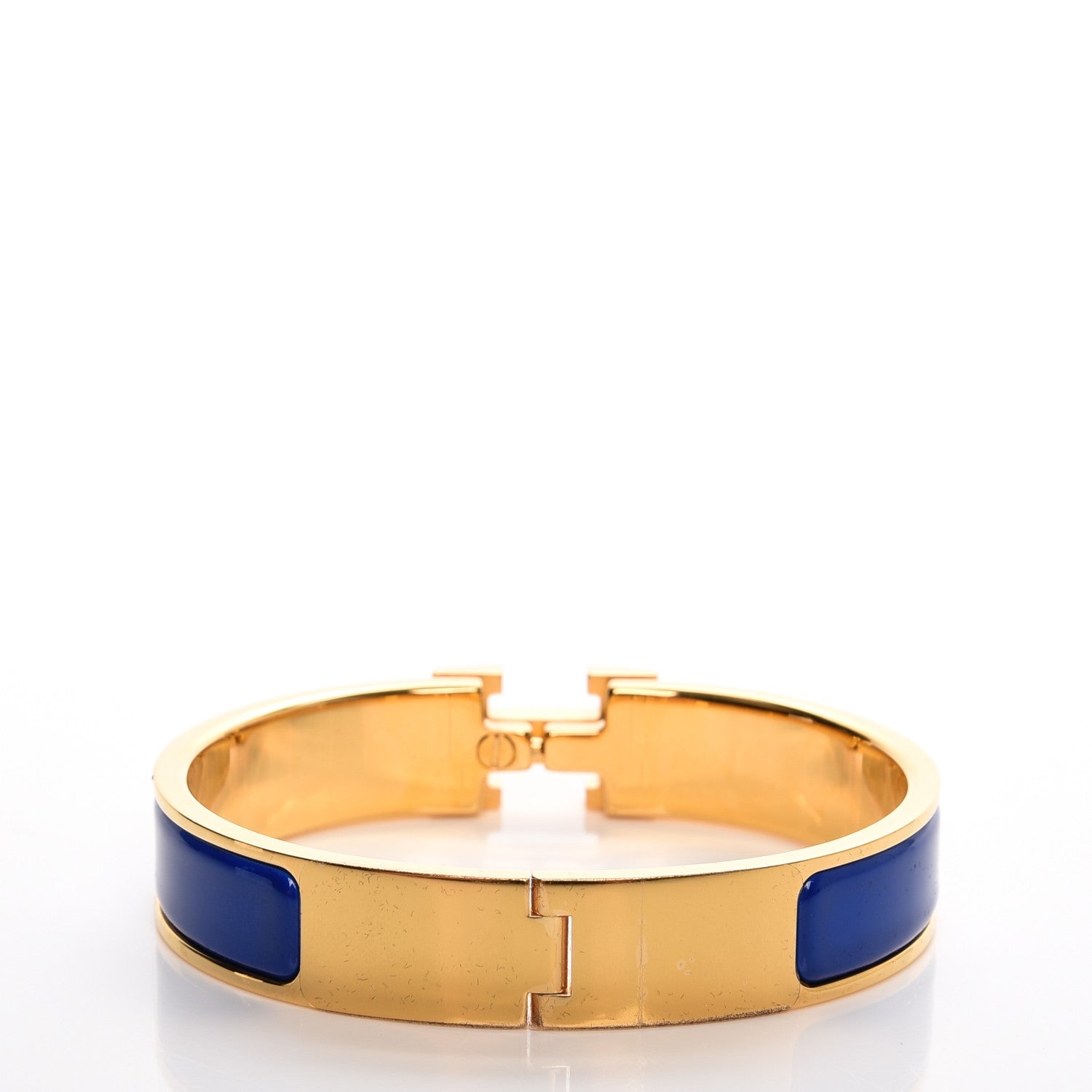 Hermes Narrow Enamel Clic Clac H Bracelet PM Bleu Royal 4 of 5
