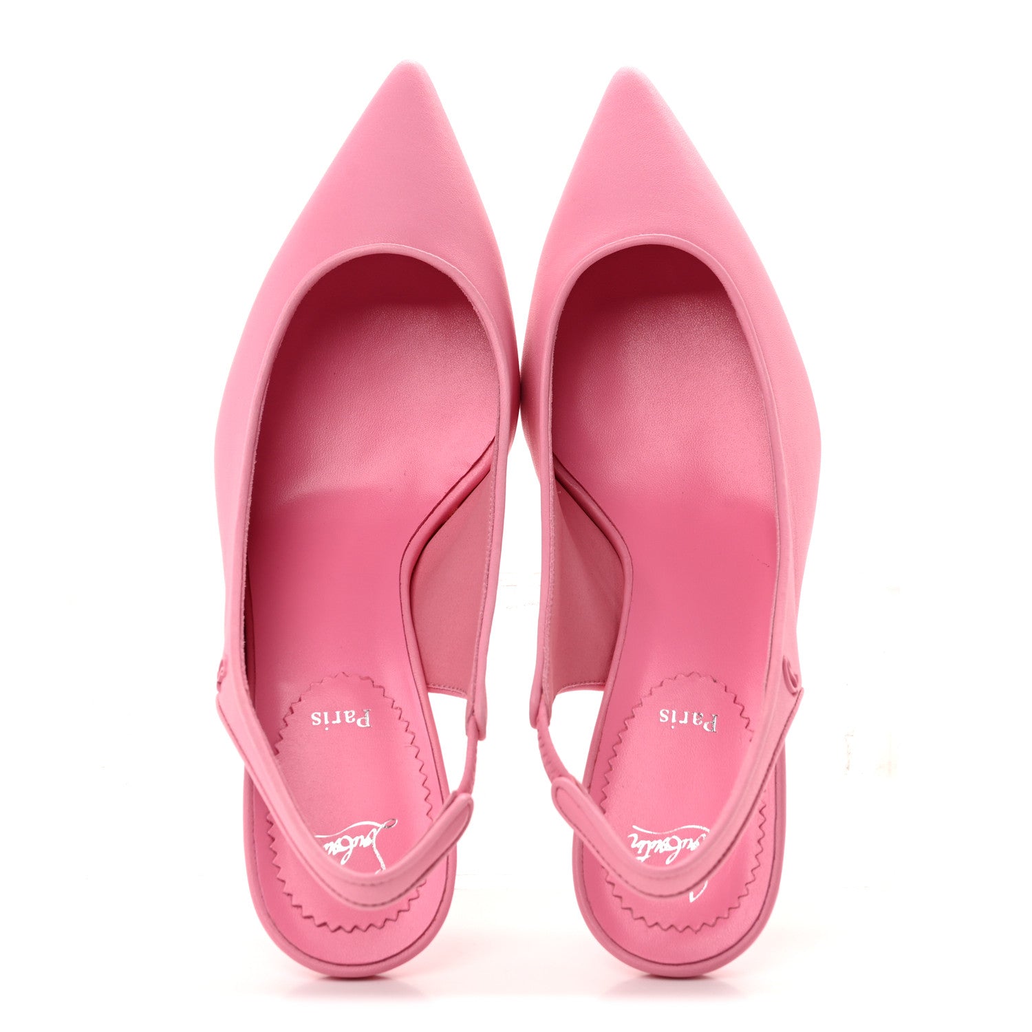 Christian Louboutin Nappa Sporty Kate Slingback 55 Pumps 38 Calipso 2 of 9