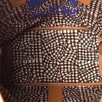 MCM Visetos Medium Liz Reversible Shopper Tote Cognac 9 of 16