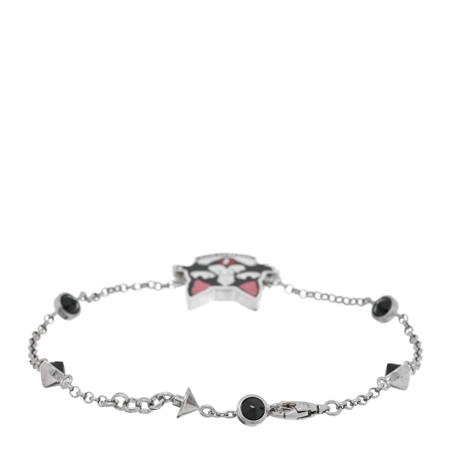 Sterling Silver Black Spinel Enamel Bosco Bracelet