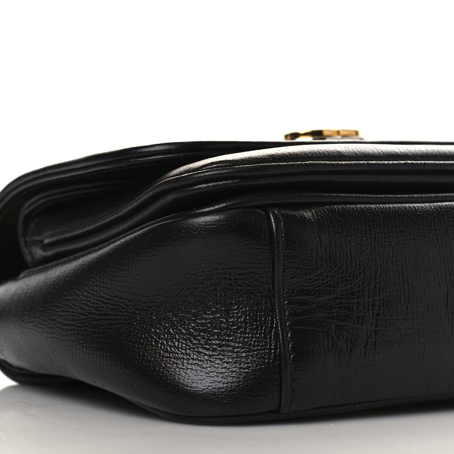 Azalea Calfskin Mini Marina Chain Shoulder Bag Black