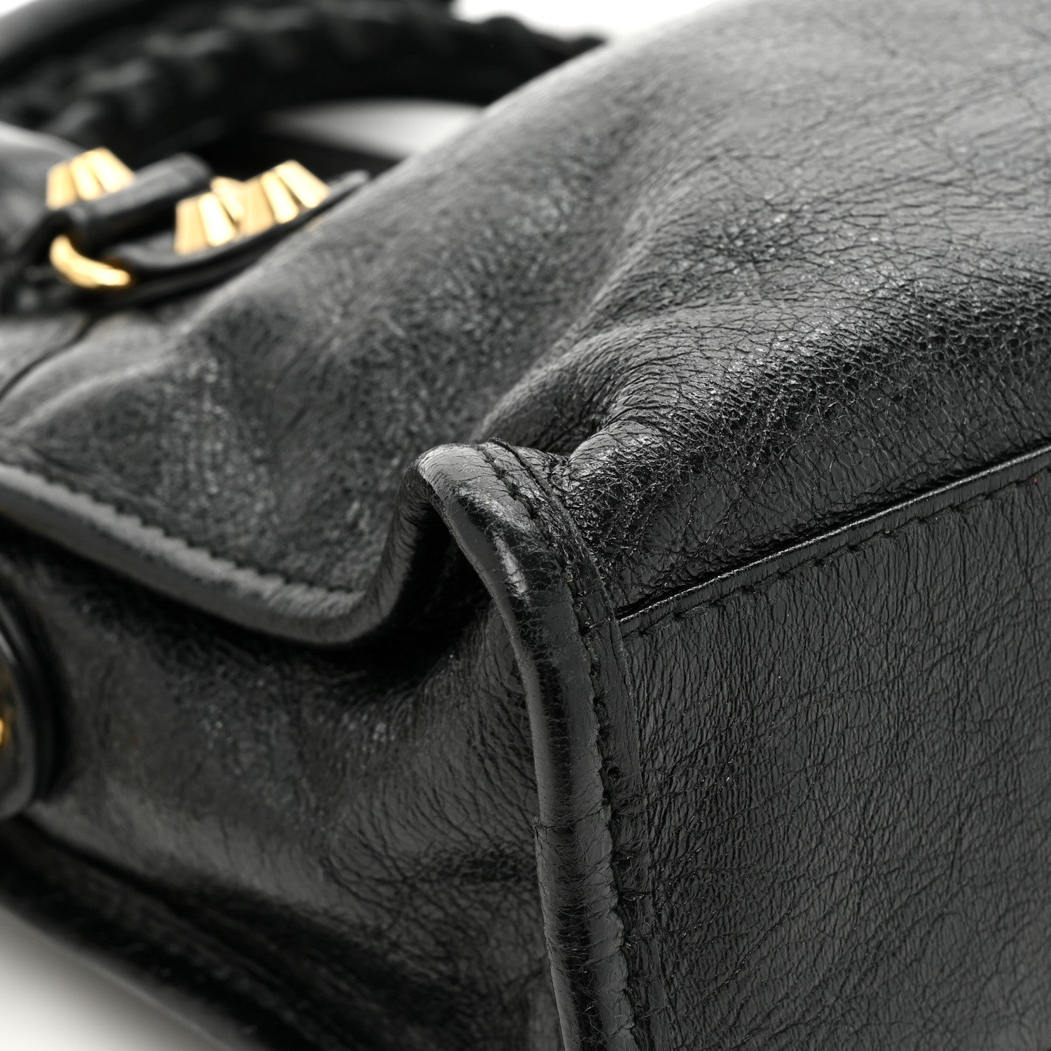 Balenciaga Agneau Classic Gold Hardware Mini City Black 12 of 14