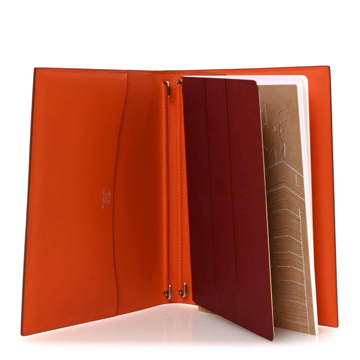Hermes Chamonix Globe Trotter Agenda PM Cover Orange 5 of 7