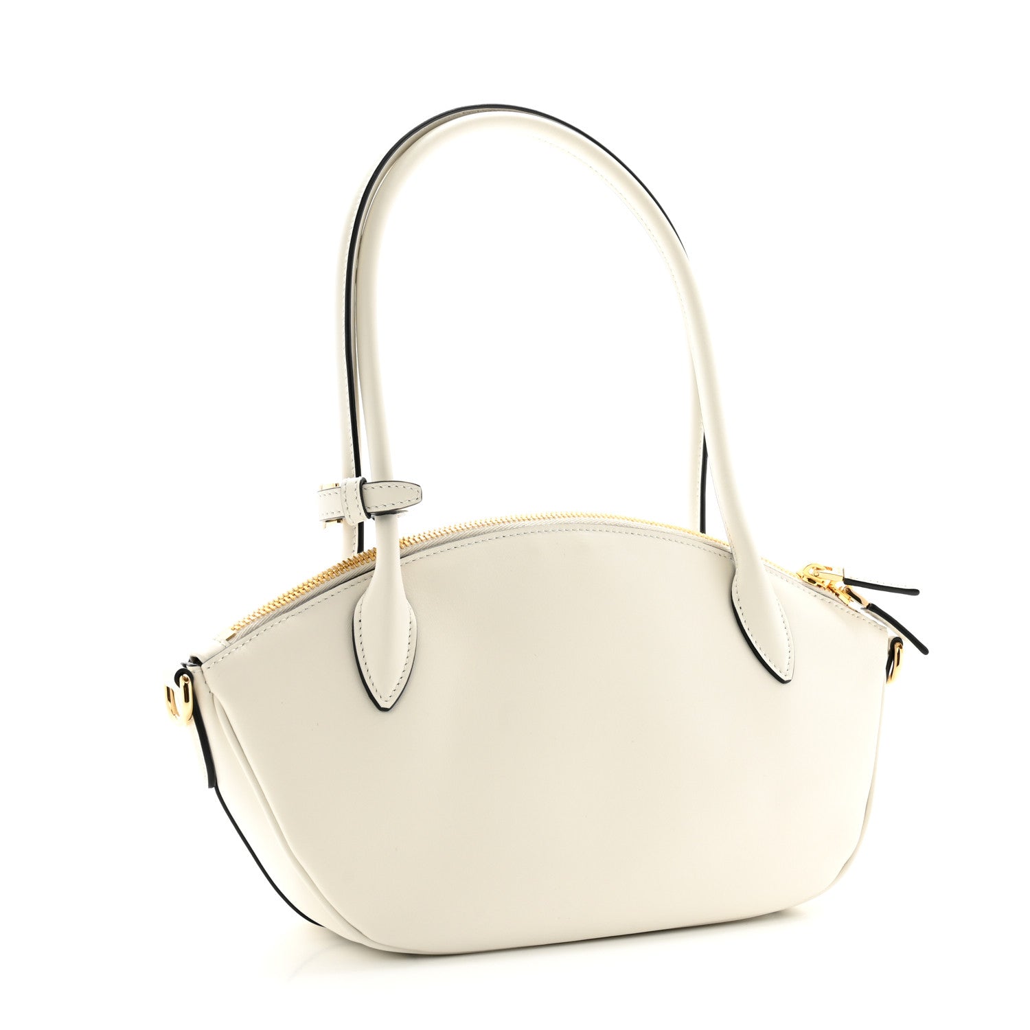 Prada City Calfskin Small Triangle Shoulder Bag White 3 of 10